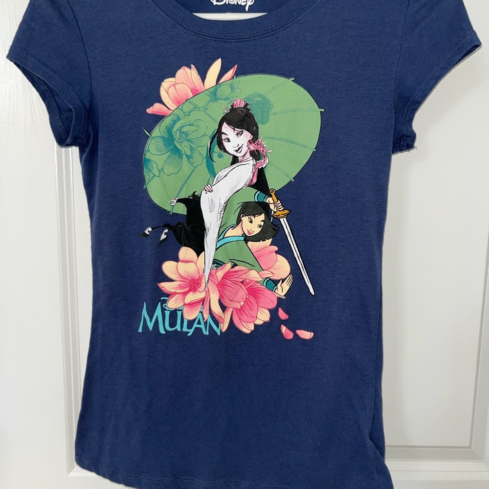 Disney Mulan Navy Blue Kids T-Shirt